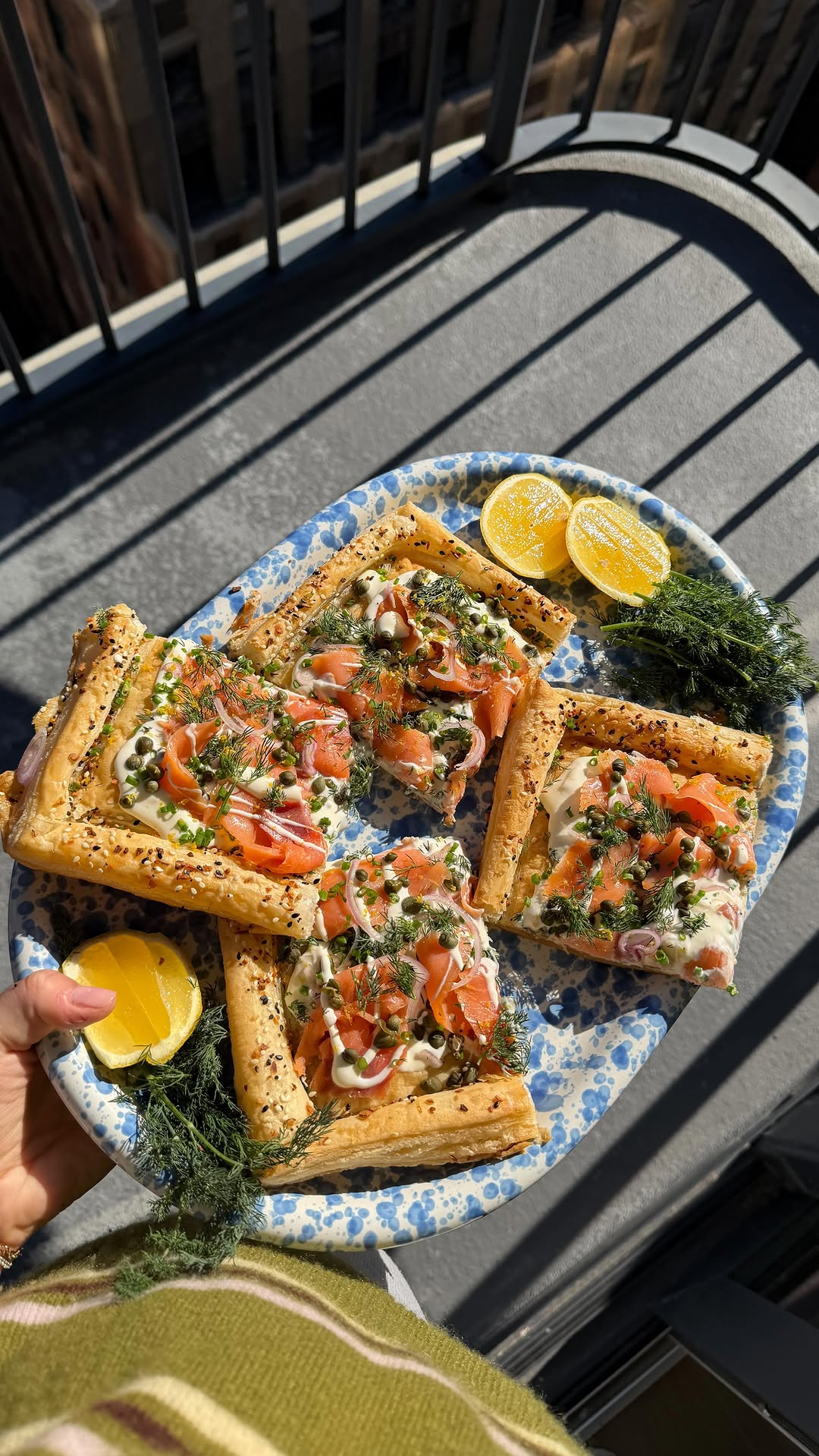 Smoked Salmon Puff Pastry Tart by Madelinethekitchen