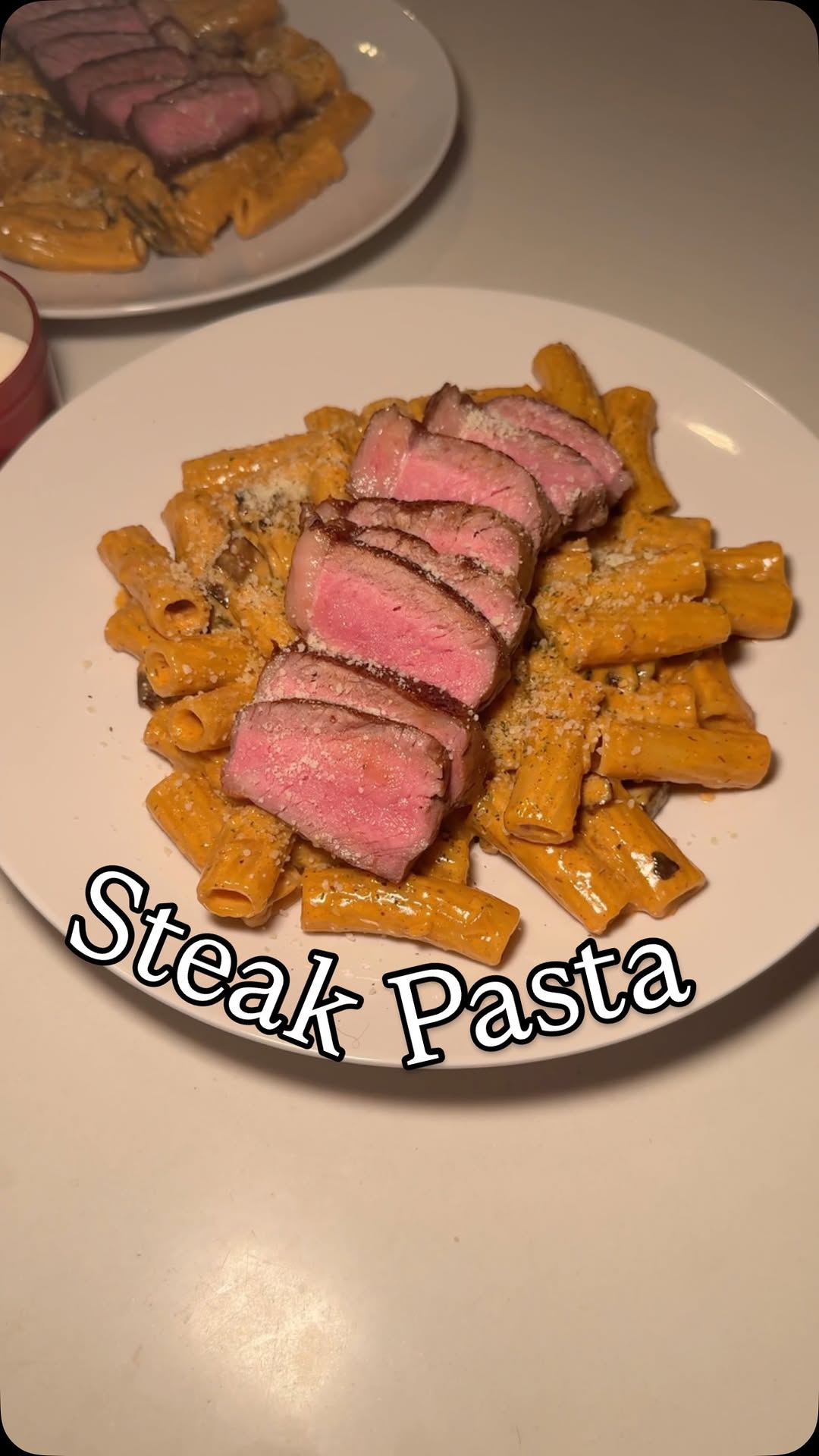 Garlic Butter Steak Pasta by Keyanskitchen