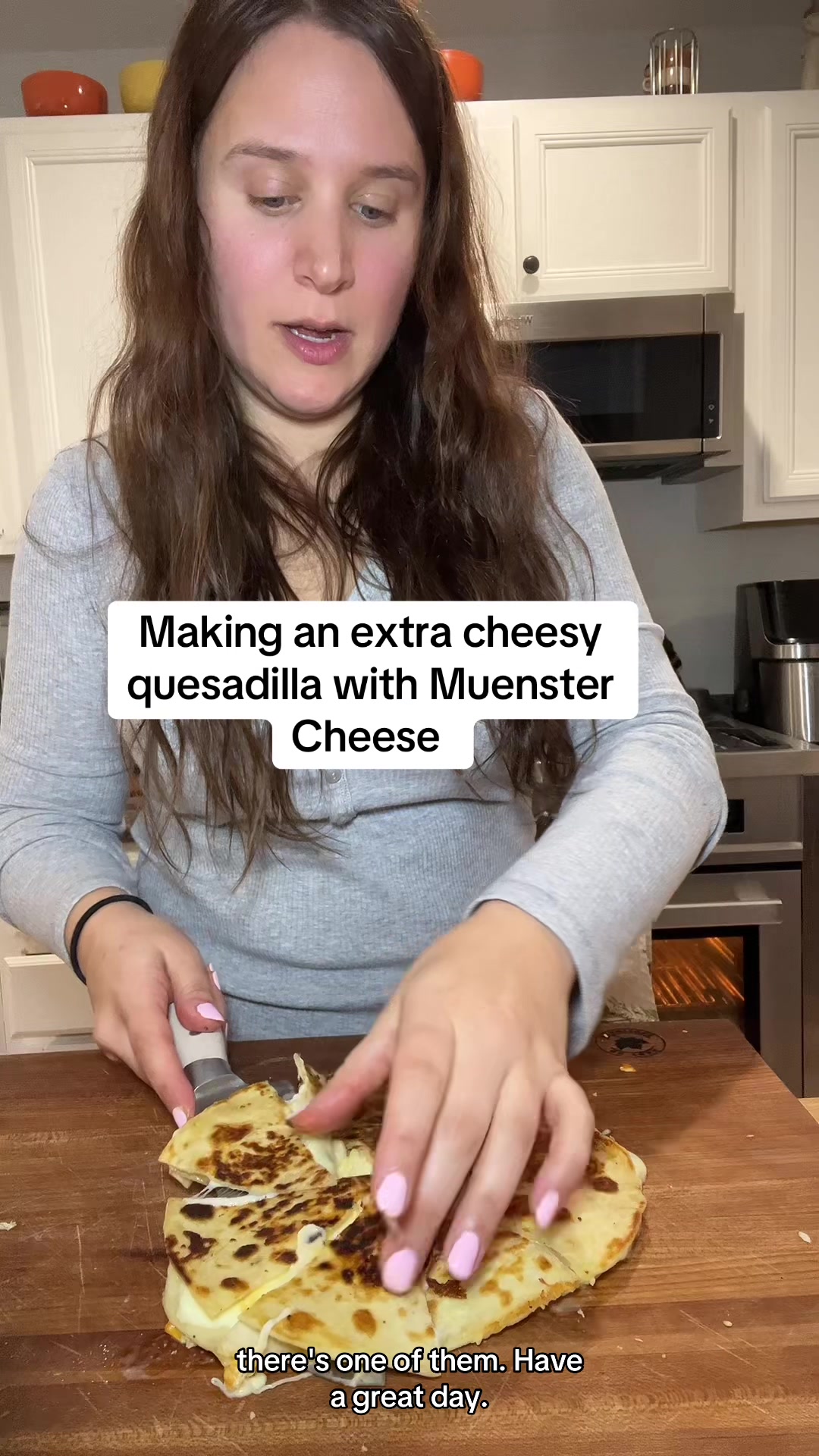 Extra Cheesy Muenster Quesadilla by Joannamiss2