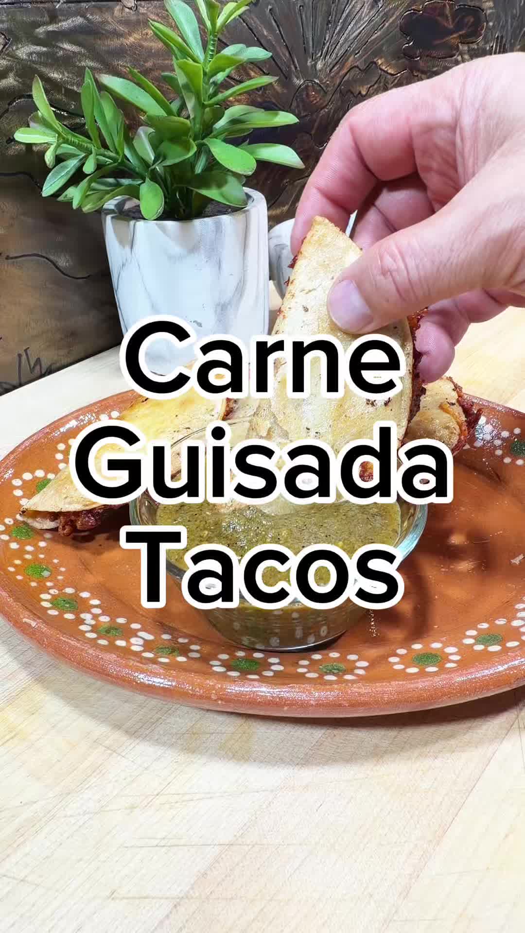 Crispy Cheesy Carne Guisada Tacos by Taoschef2021