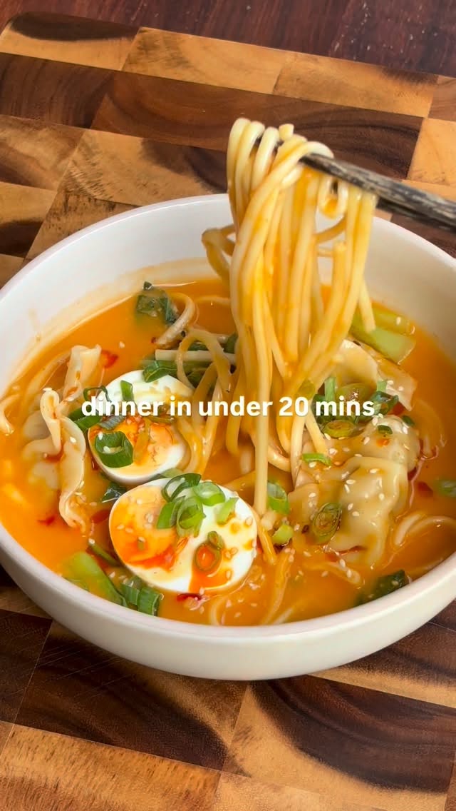 Creamy Coconut Red Curry Dumpling Ramen by Simplywholesomepantry