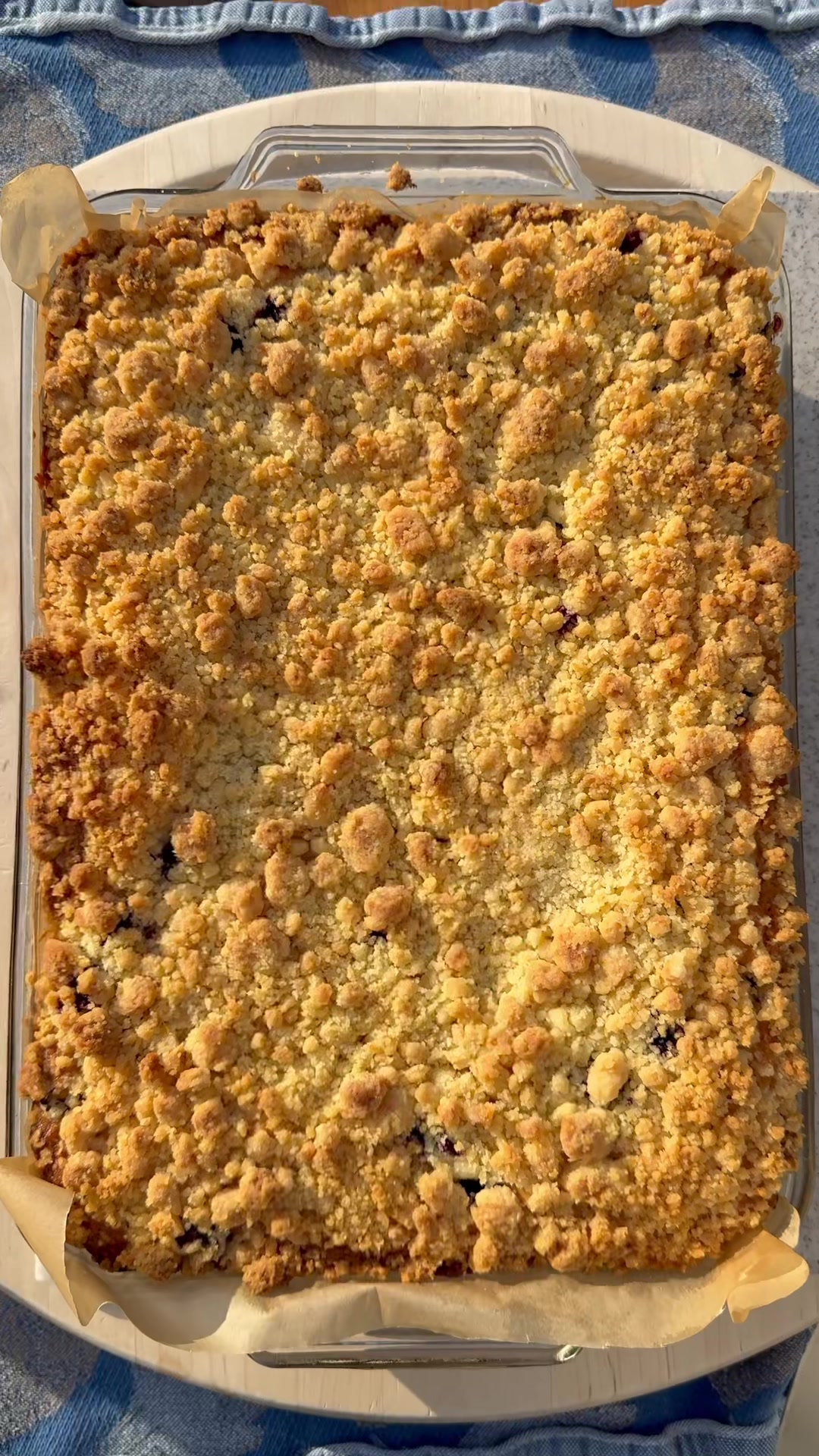 Blueberry Coffee Cake with Crumb Topping by Amelia Is Not A Chef