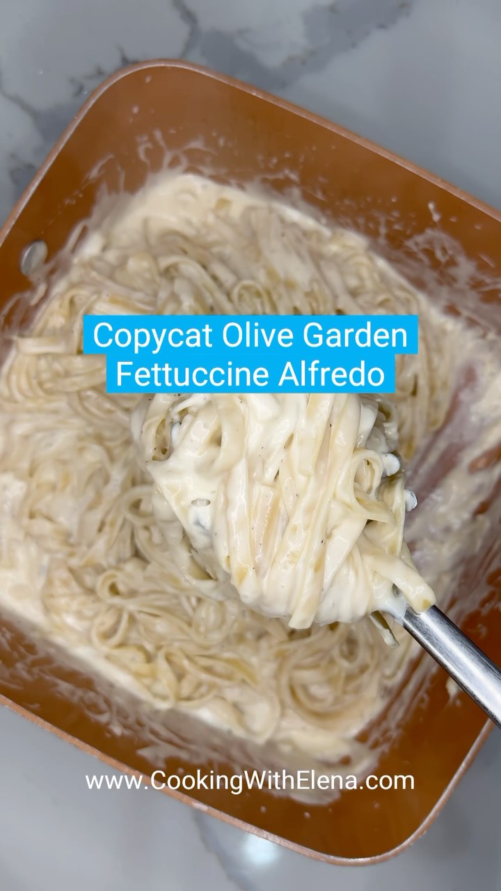 Copycat Olive Garden Fettuccine Alfredo by Stress Free Recipes
