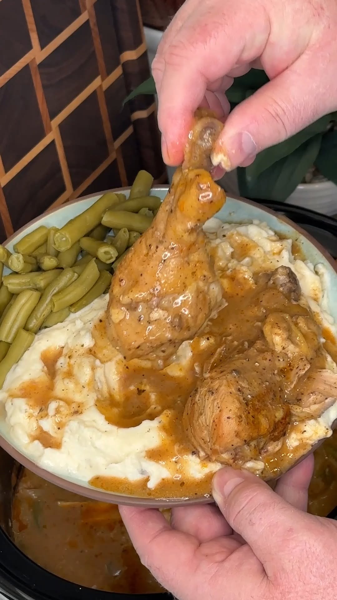 Crock Pot Smothered Chicken Legs by Itsthatrecipeguy