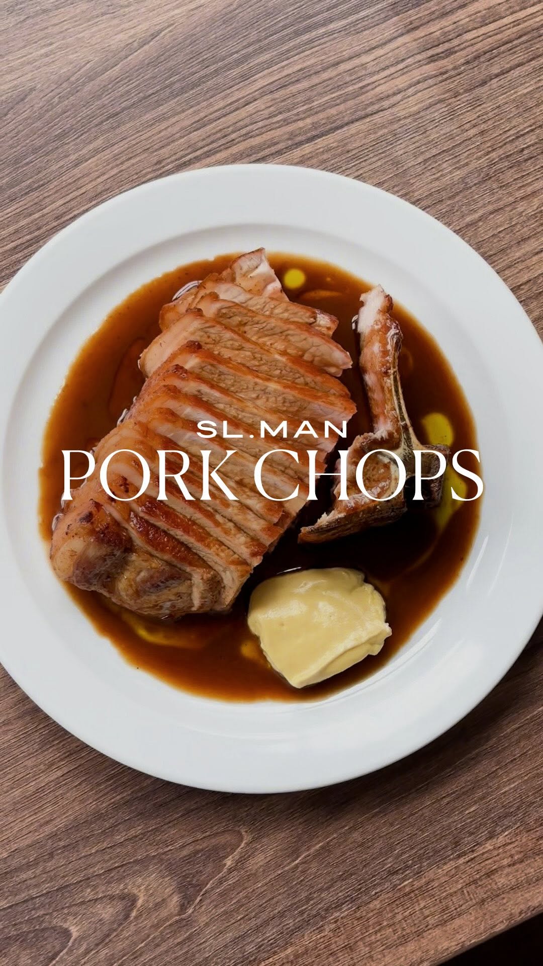 Pan-Seared Thick-Cut Pork Chop with Pan Sauce by Slmanofficial