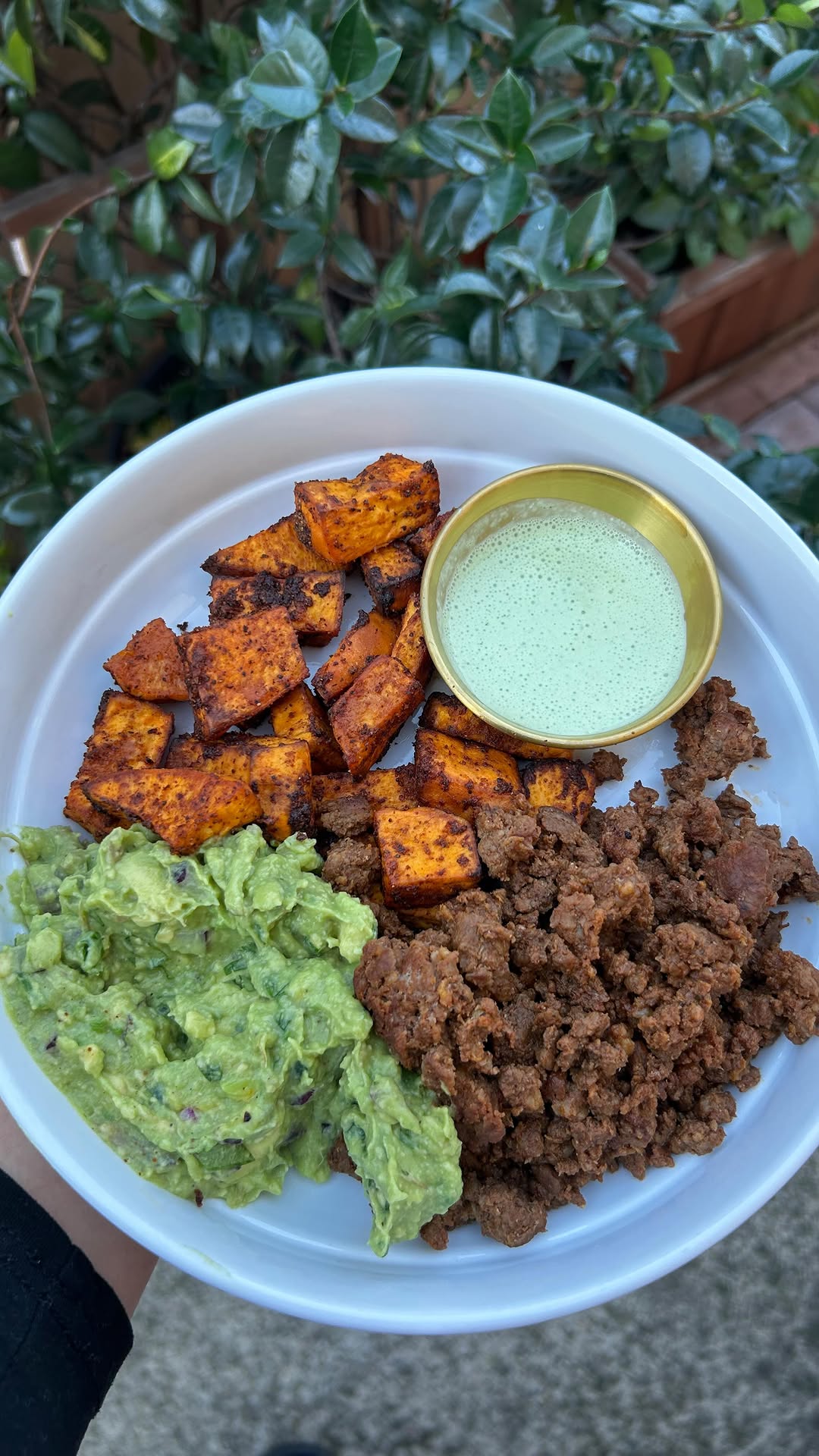 Chorizo and Sweet Potato Power Bowl by Iizzyeats