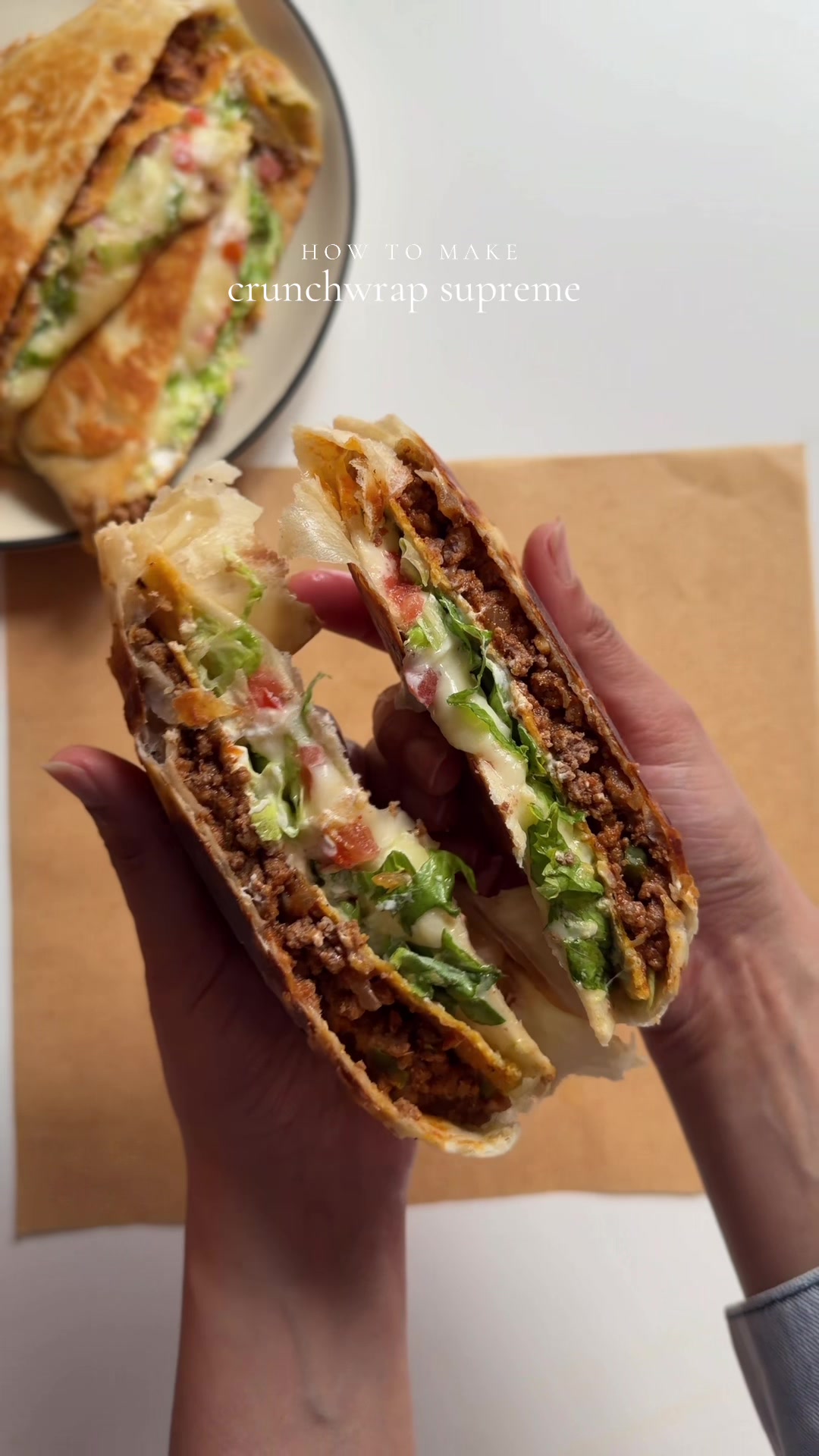 Homemade Crunchwrap Supreme by Iramsfoodstory