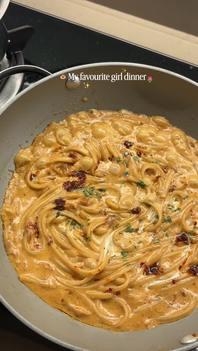 Caramelized Onion Chili Oil Pasta by Aayeshaaan