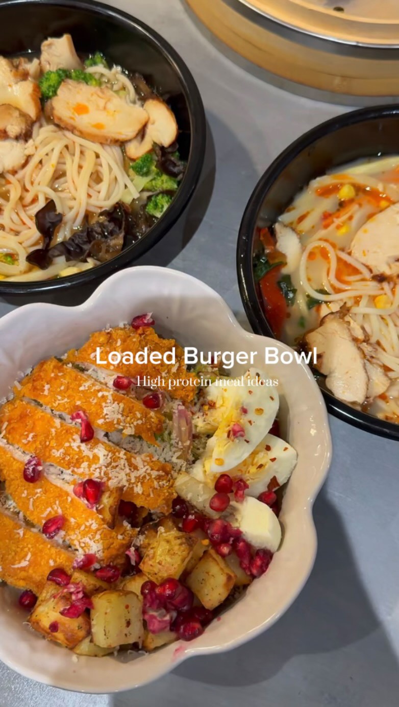Air-Fried Loaded Burger Bowl by Reemaislam