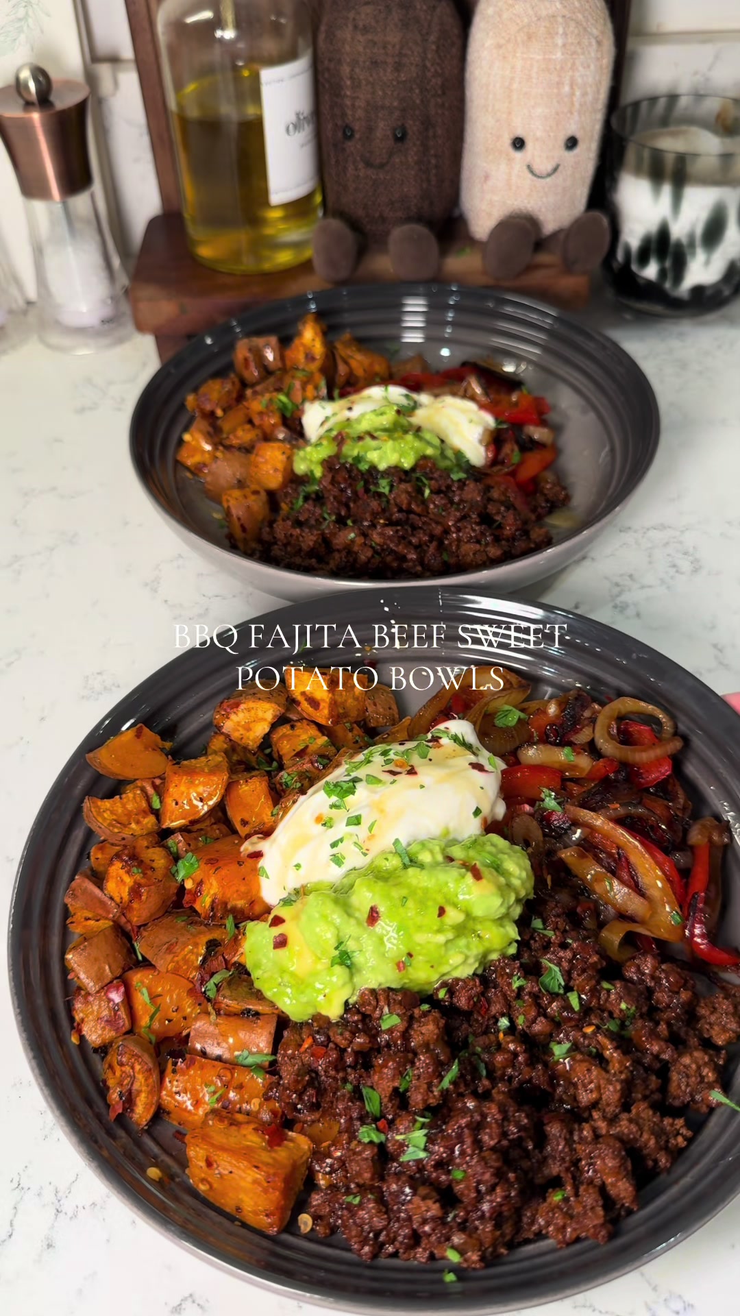 BBQ Fajita Beef Sweet Potato Bowls by Hopecrosby Eatss