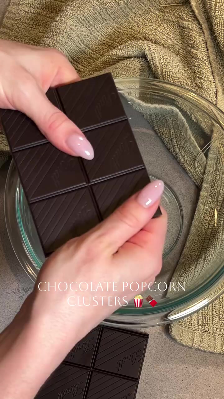 Dark Chocolate Popcorn Clusters With Nut Butter by Laura Dorgan Fitness