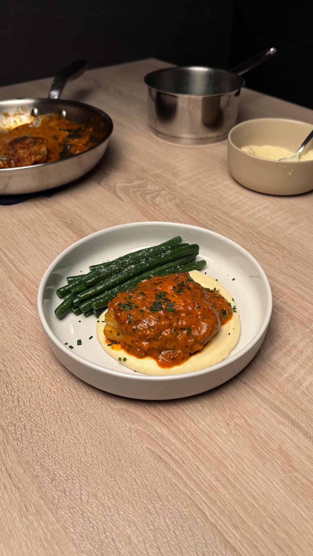 Poulet au Vinaigre with Parsnip Purée by Tanerxaydin