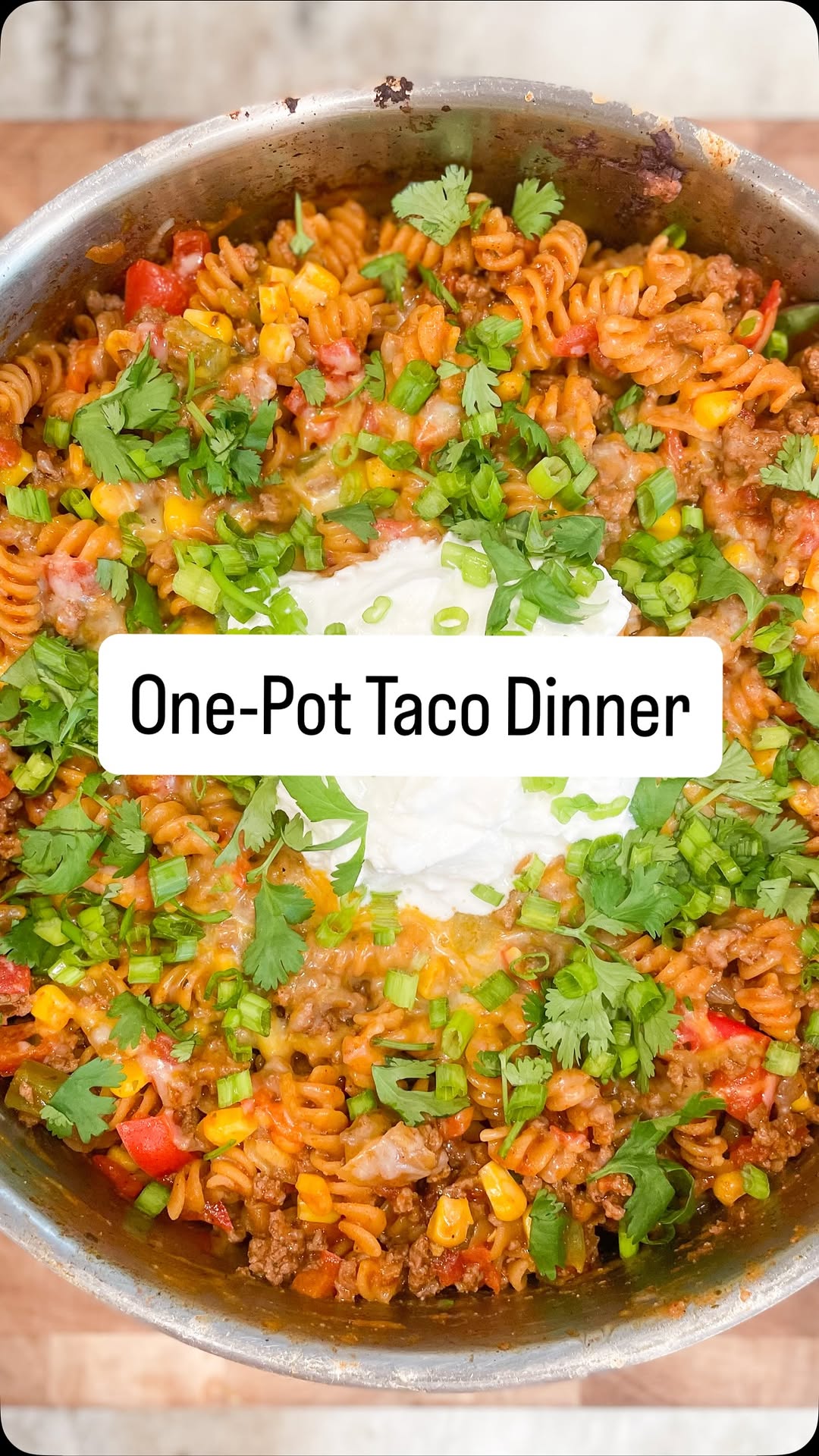 One-Pot Taco Pasta by Tidal Tastes