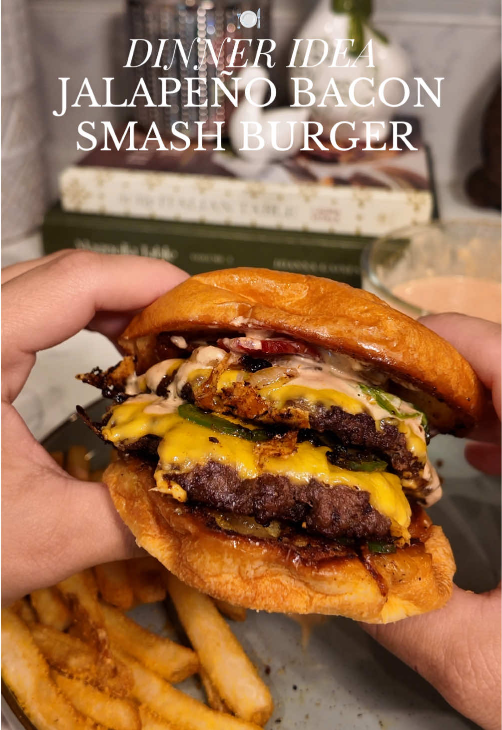 Jalapeño Bacon Smash Burgers by Kayla Nasara