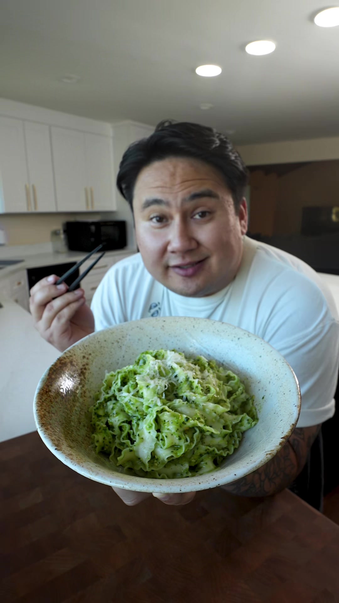 Asian-Style Pesto Noodles by Ian Fujimoto