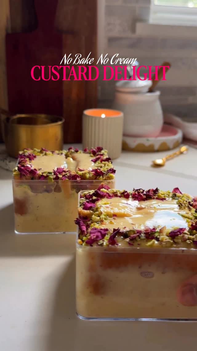 No Bake Custard Delight by Mygourmetstory