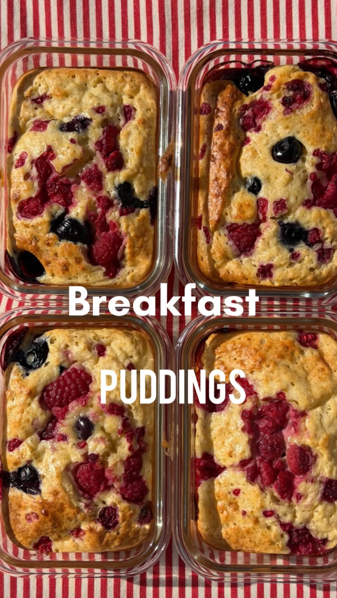 Baked Breakfast Pudding Pots by Littleloucooks