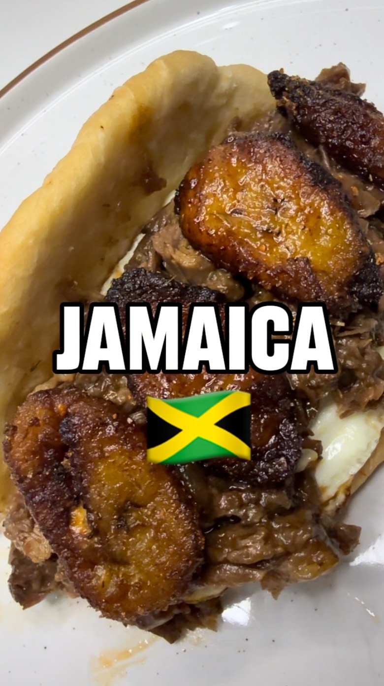 Jamaican Oxtail and Plantain Coco Bread Sandwich by Foodiepaupau
