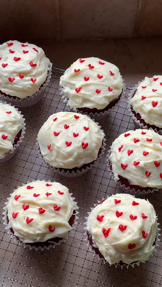 Classic Red Velvet Cupcakes by Sophie Bakas