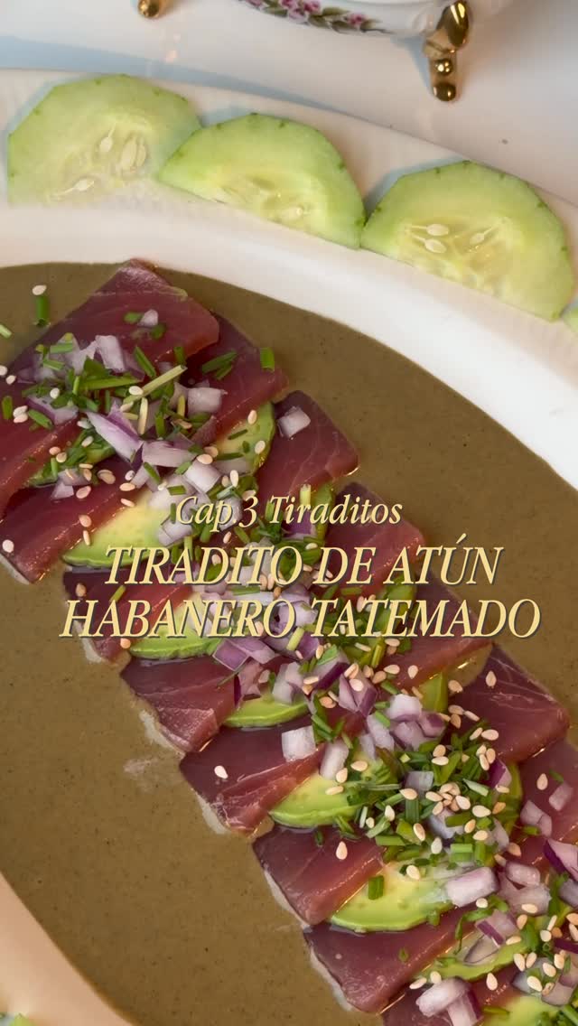Tiradito de Atún con Salsa Tatemada by Themexifoodie