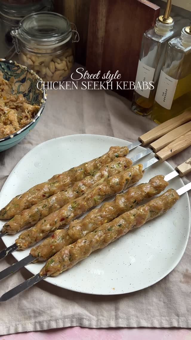 Street-Style Chicken Seekh Kebabs by Mygourmetstory