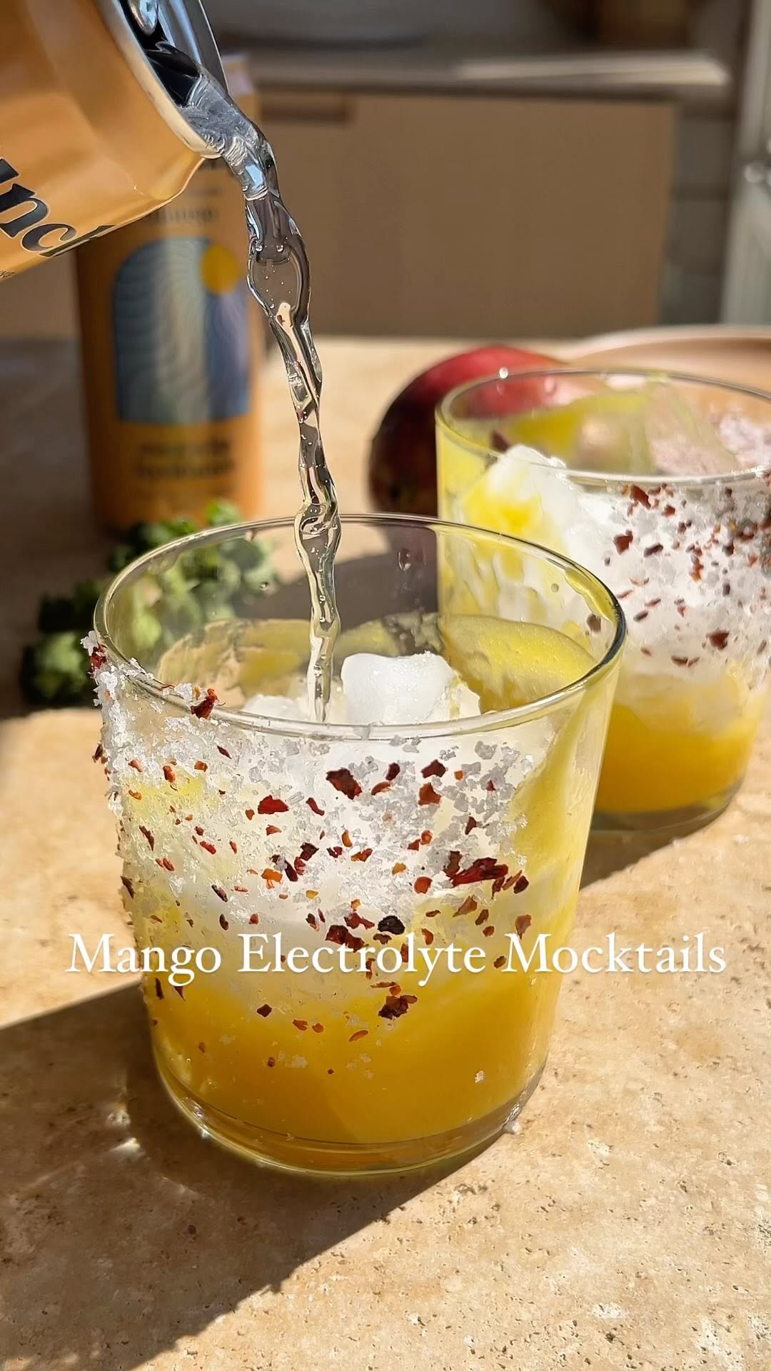 Mango Electrolyte Mocktail by Welleasy