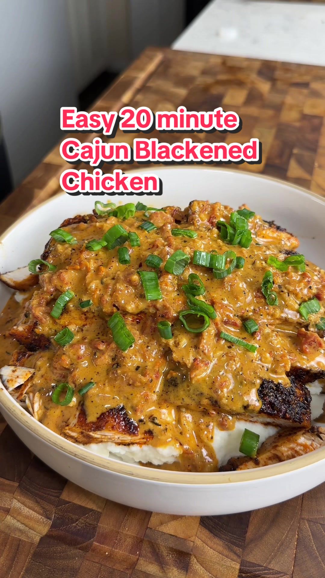 Blackened Chicken with Spicy Tomato Cream Sauce by Karim