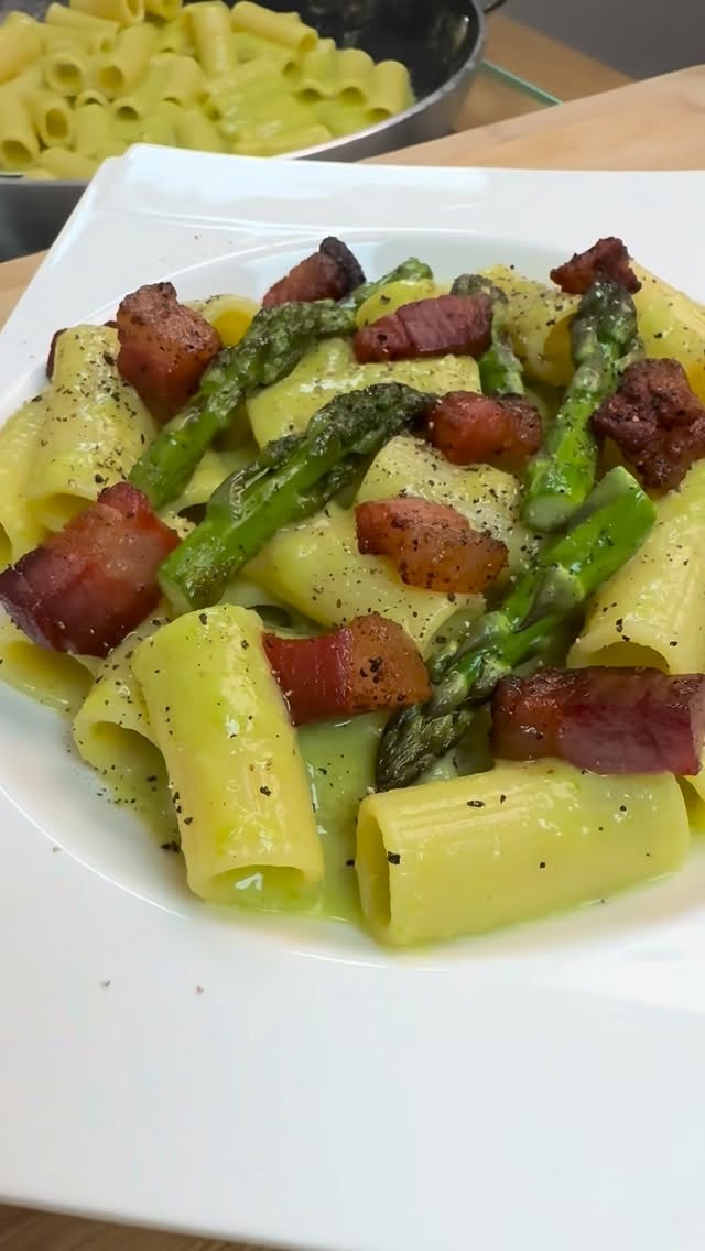 Marco's Seasonal Spargel Carbonara by Marcoslittleitaly