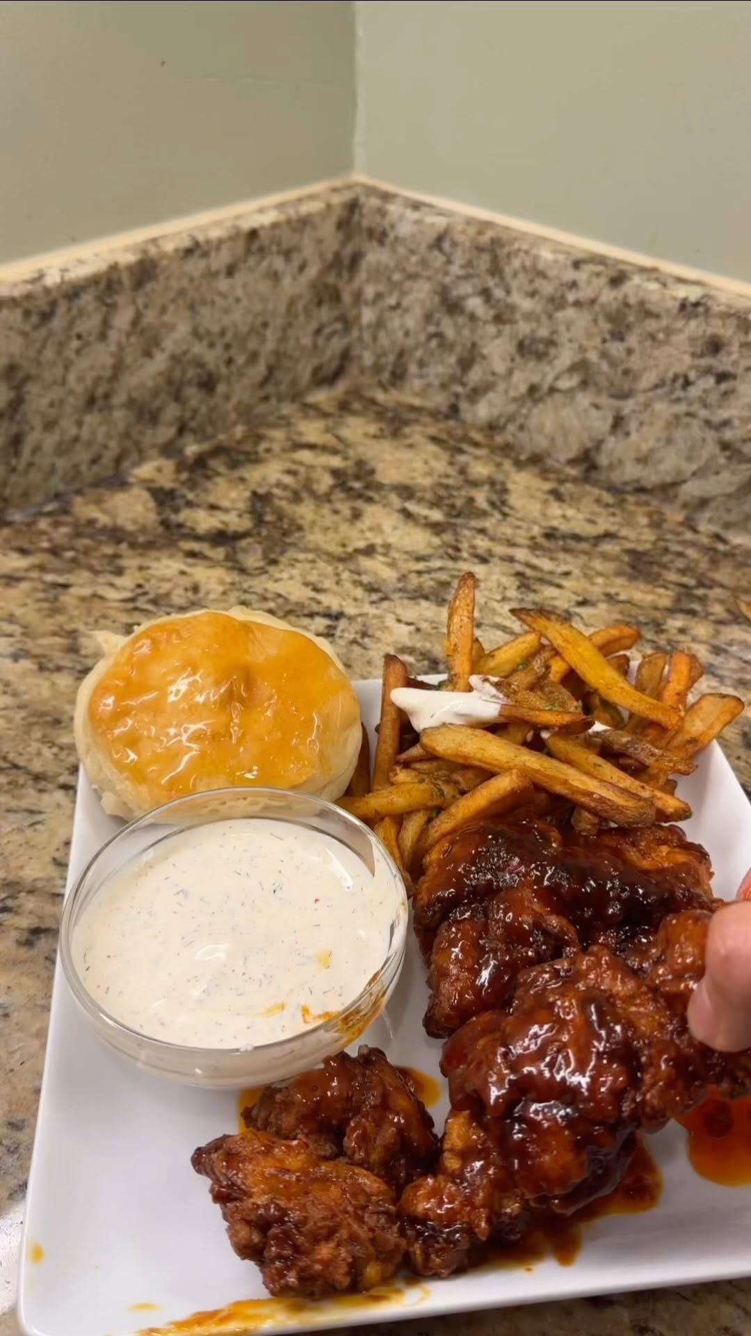 Honey Butter Buttermilk Chicken Tenders by Keyanskitchen