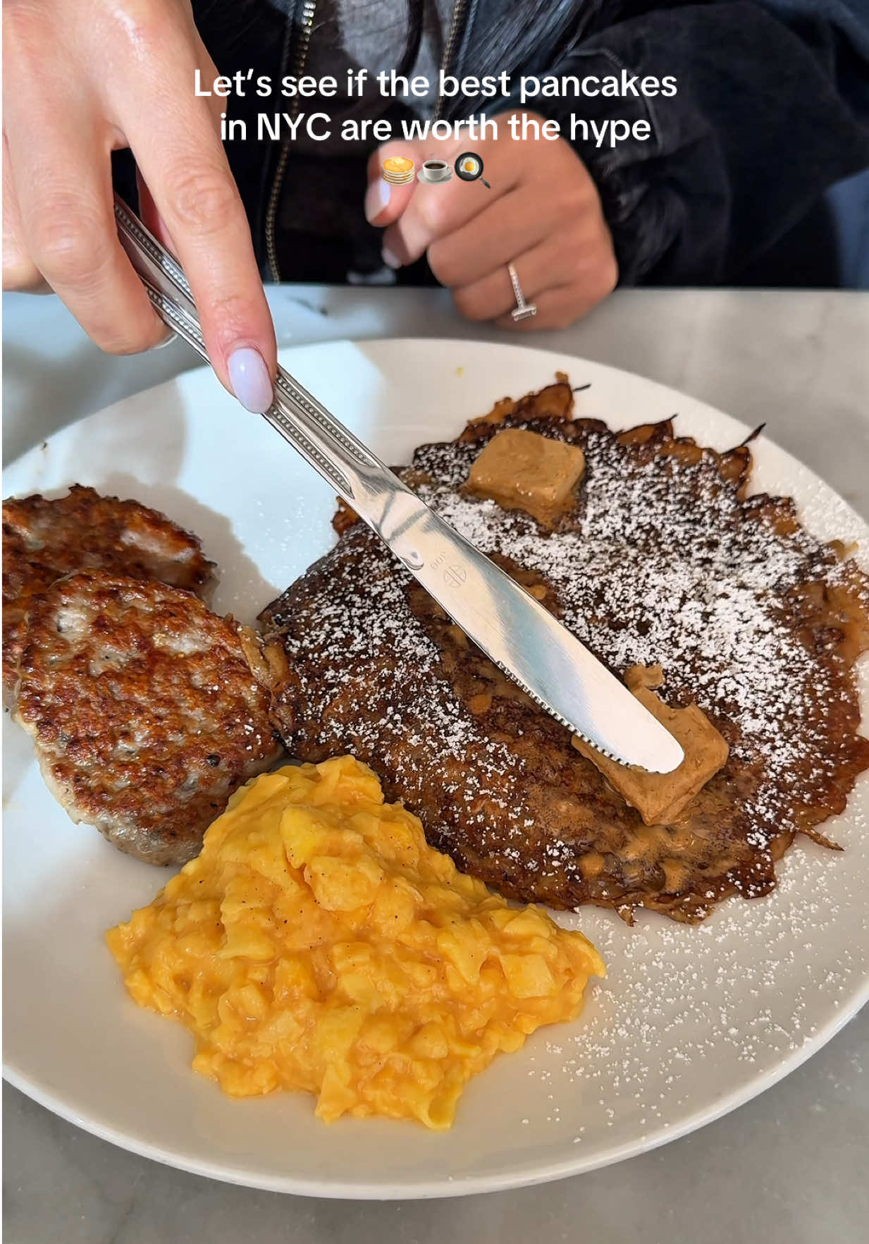 Oatmeal Griddle Cakes With Cinnamon Molasses Butter by Elizabethwu