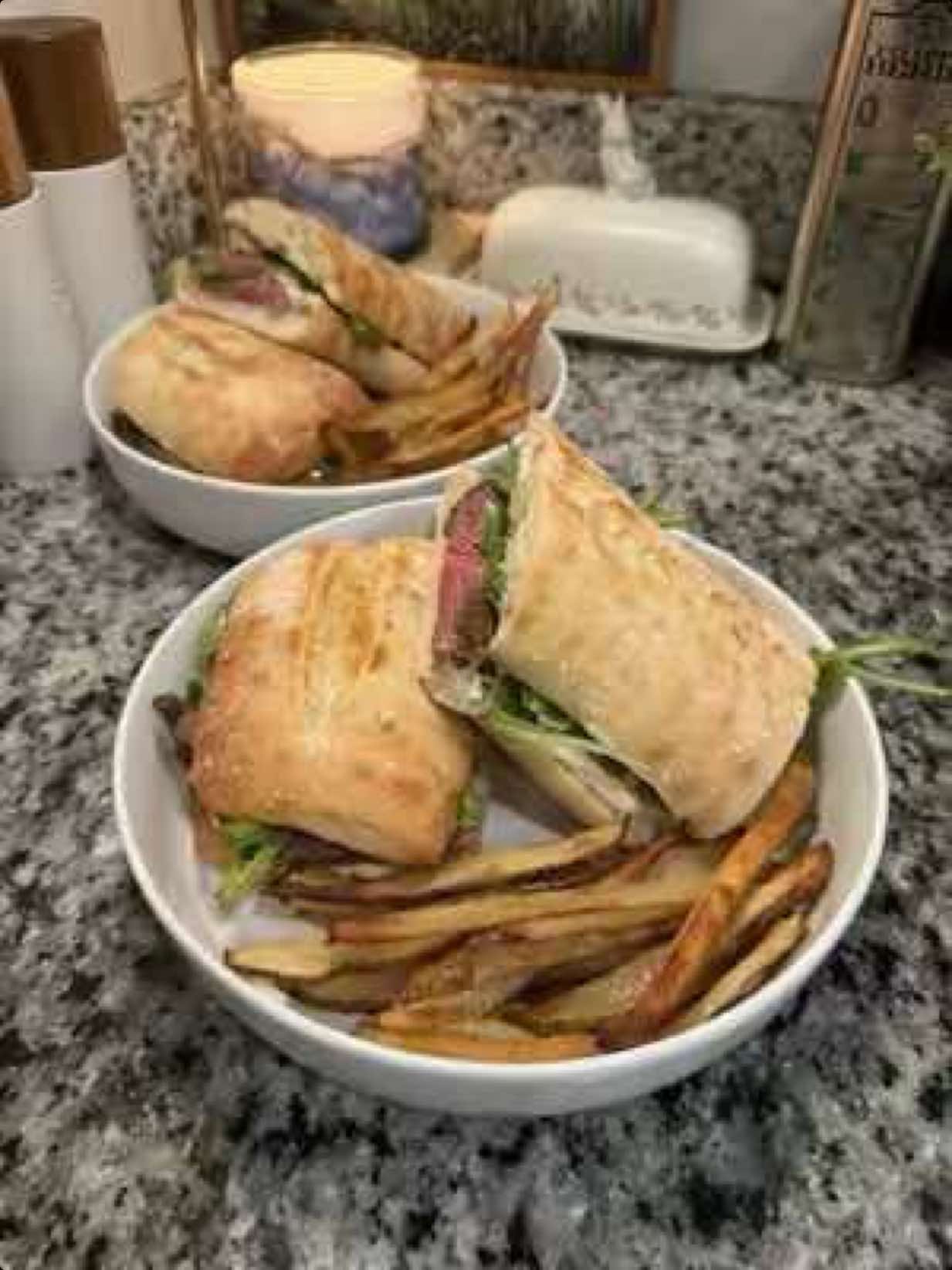 Steak Sandwiches with Garlic Aioli by Shelbyaustinn