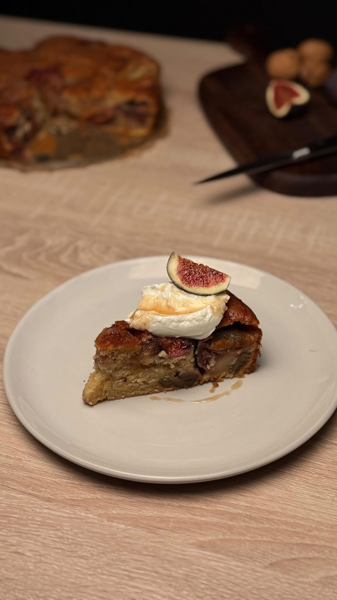 Late Summer Fig Cake with Cardamom Vanilla Syrup by Tanerxaydin