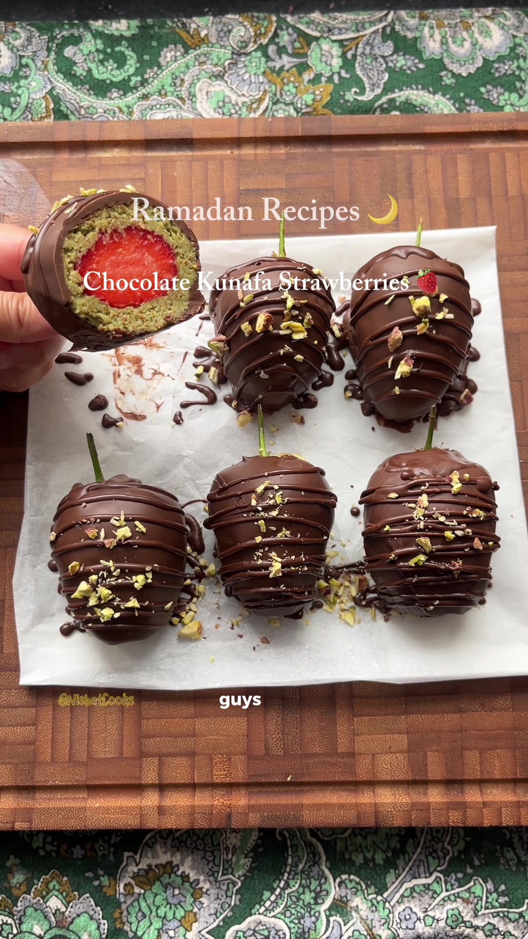 Dubai Chocolate Strawberries by Nishatcooks