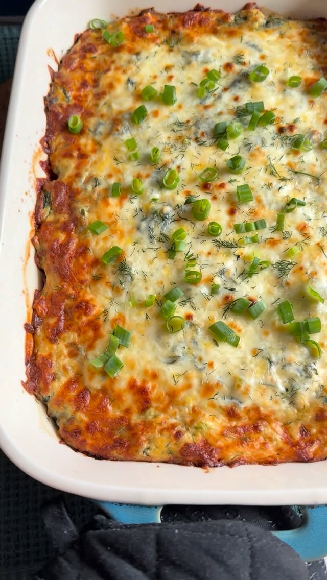 Greek-Style Chicken Broccoli Bake by Hungryhappens