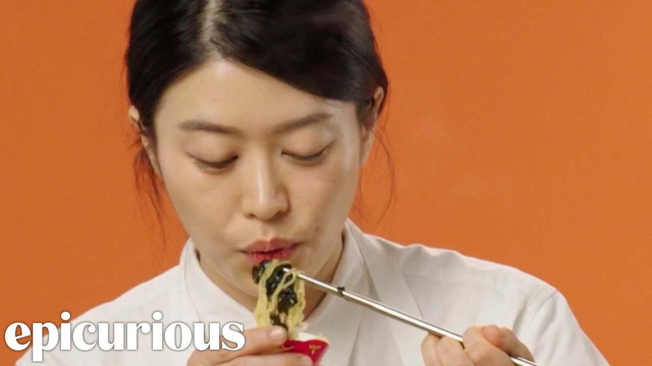 Korean-Style Cup Noodle with Toasty Seaweed by Epicurious