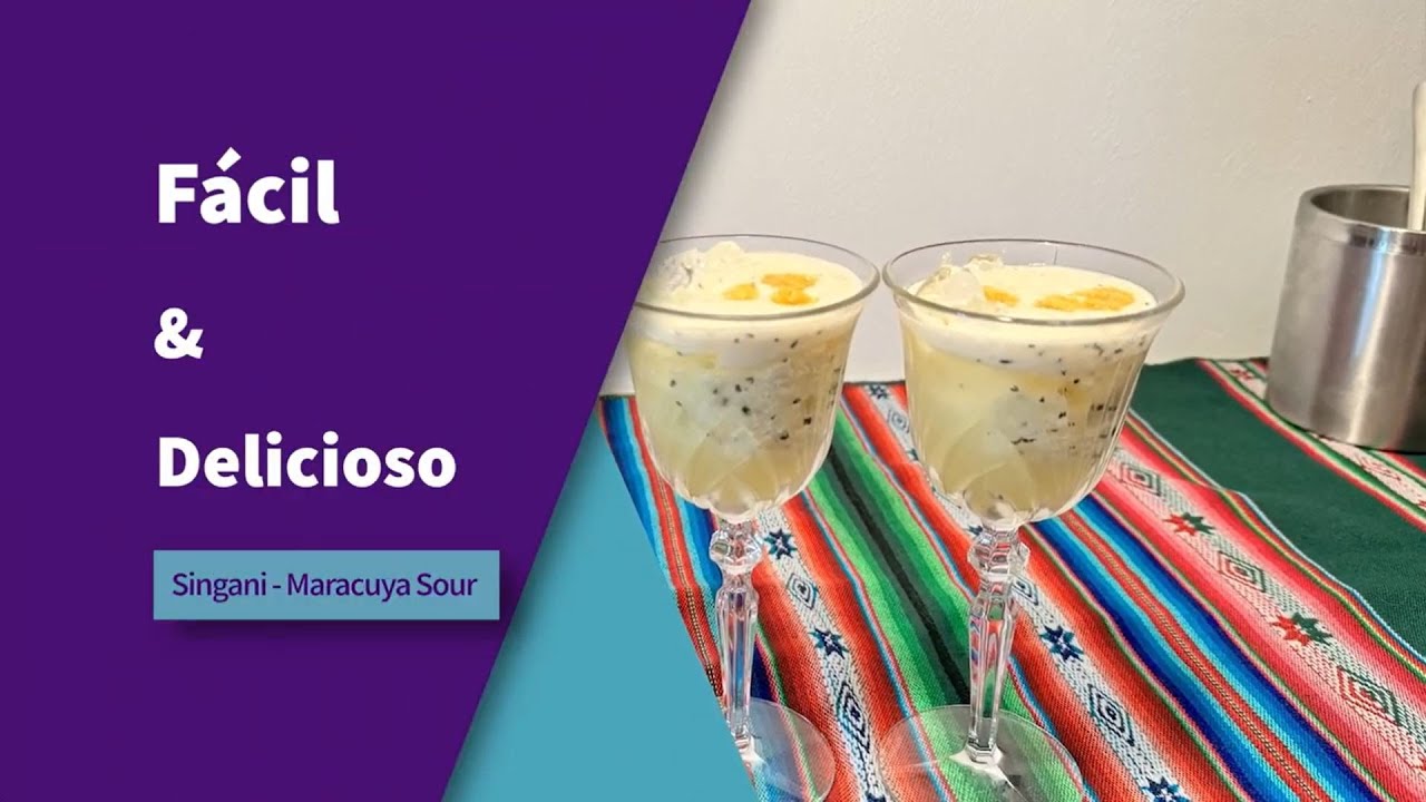Singani Maracuyá Sour by Bolivianitade