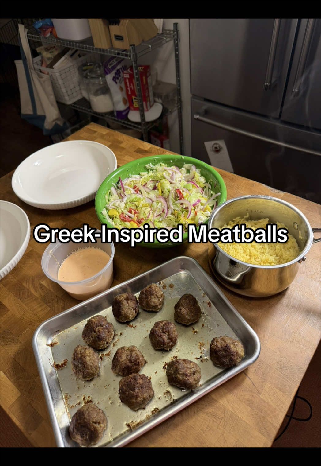 Greek-Inspired Meatballs with Roasted Pepper Sauce by Itsnormalfood