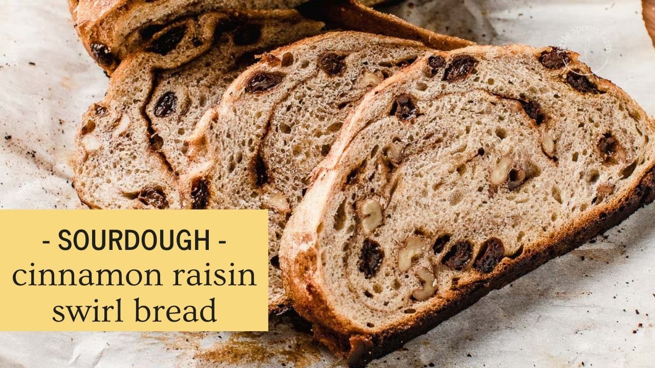 Sourdough Cinnamon Raisin Swirl Bread by Littlespoonfarm