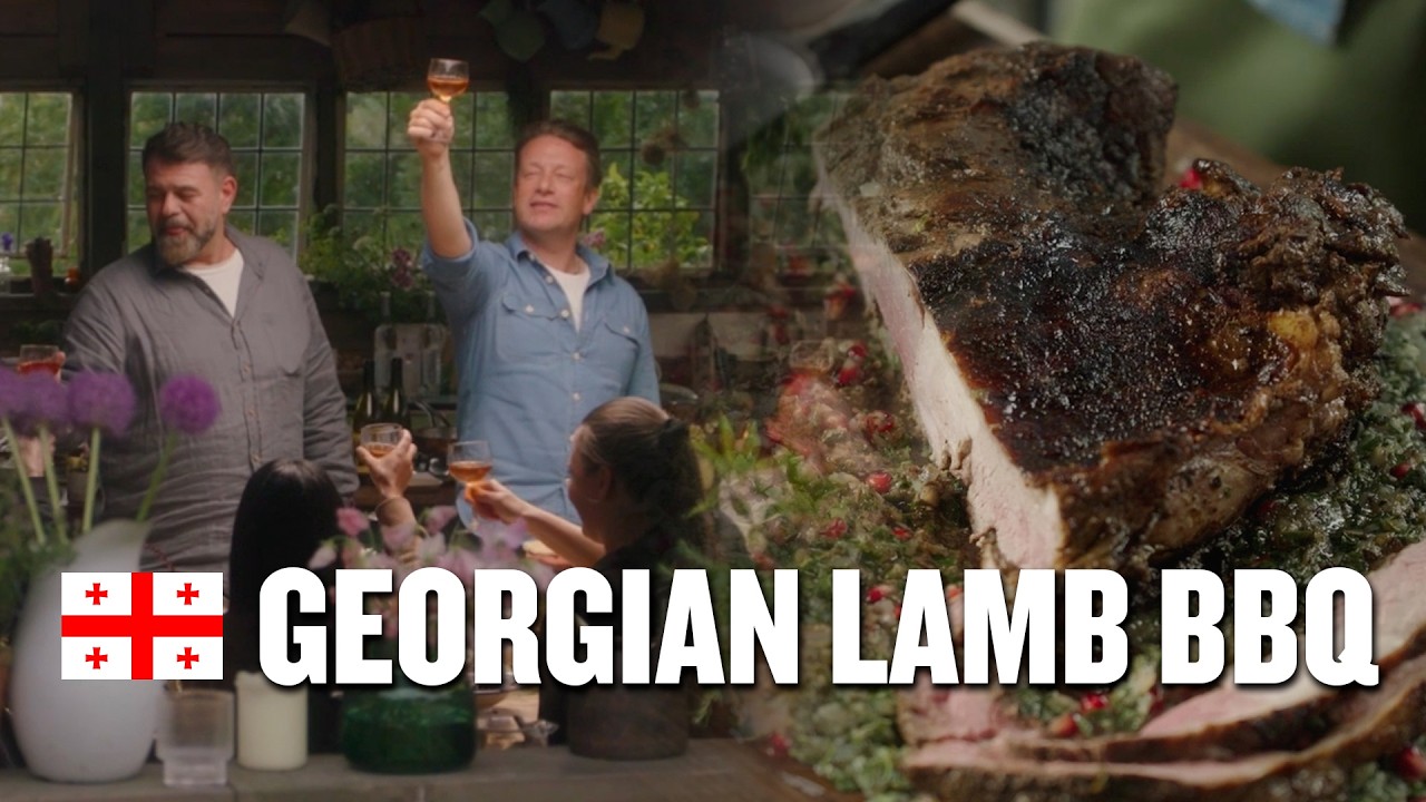 Georgian-Inspired BBQ Leg of Lamb by Jamie Oliver