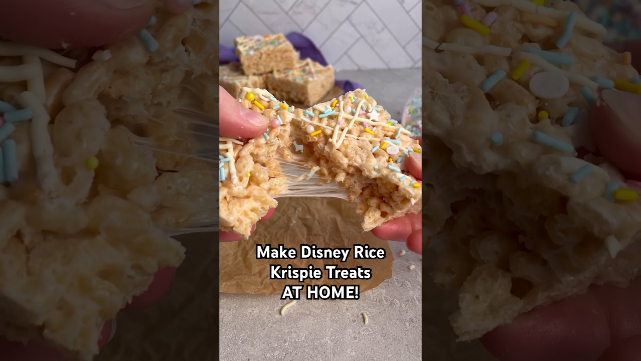 Copycat Disney Rice Krispie Treats by Arecipeforfun